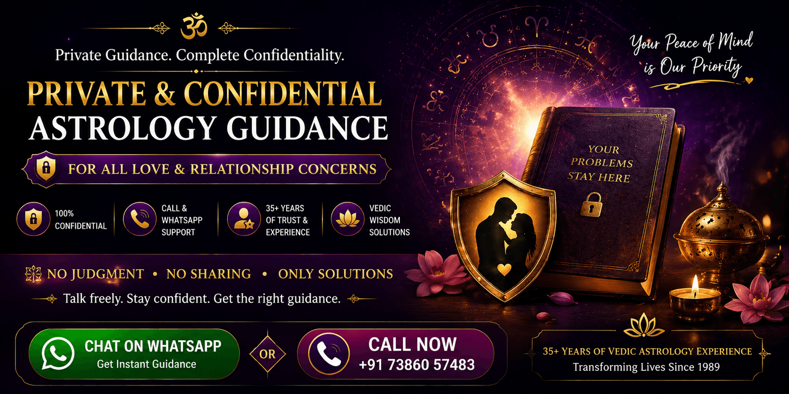 Private and Confidential astrology consultation